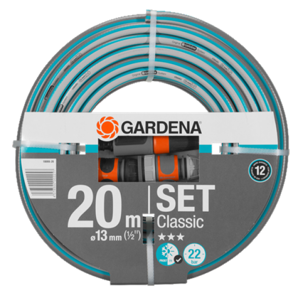 Manguera Classic 20m 1/2" Con Kit de Riego (1800820)